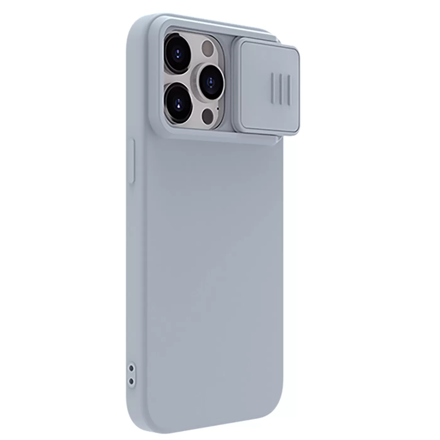 Apple iPhone 15 Pro чехол серый NILLKIN CAMSHIELD SILKY MAGNETIC SILICON