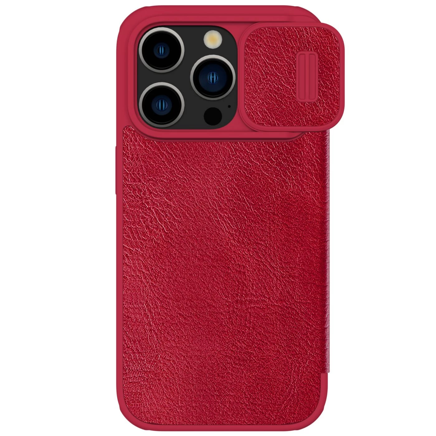 Apple iPhone 15 Pro fodral röd NILLKIN QIN PRO LEATHER