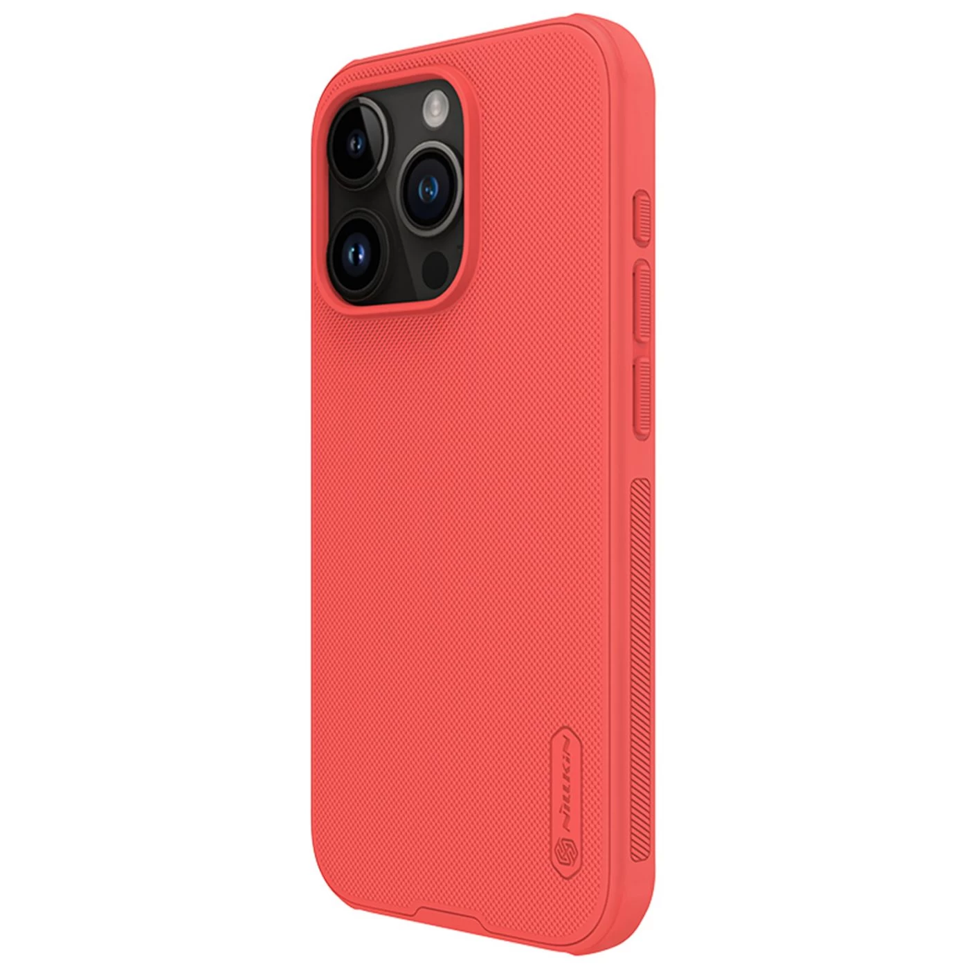 Apple iPhone 15 Pro skal röd NILLKIN SUPER FROSTED SHIELD PRO
