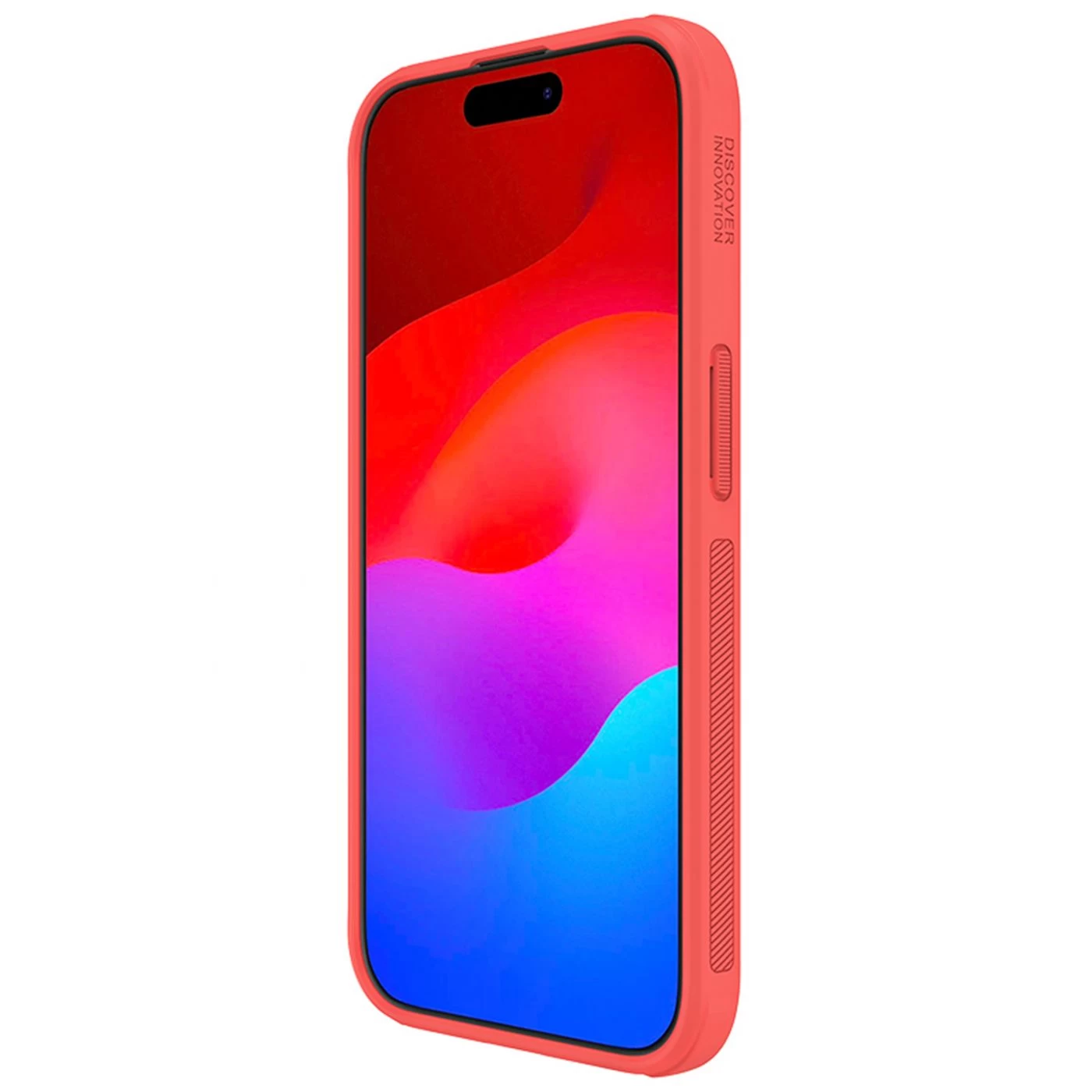 Apple iPhone 15 Pro skal röd NILLKIN SUPER FROSTED SHIELD PRO