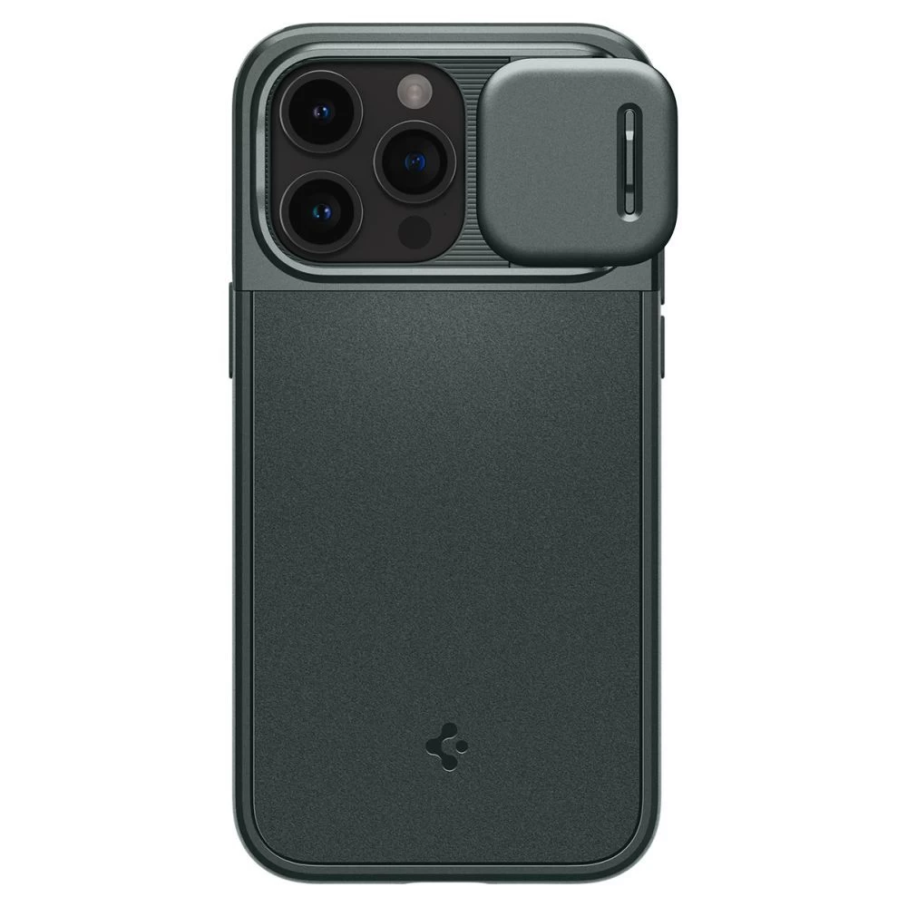 Apple iPhone 15 Pro vāciņš zaļš SPIGEN OPTIK ARMOR MAG MAGSAFE
