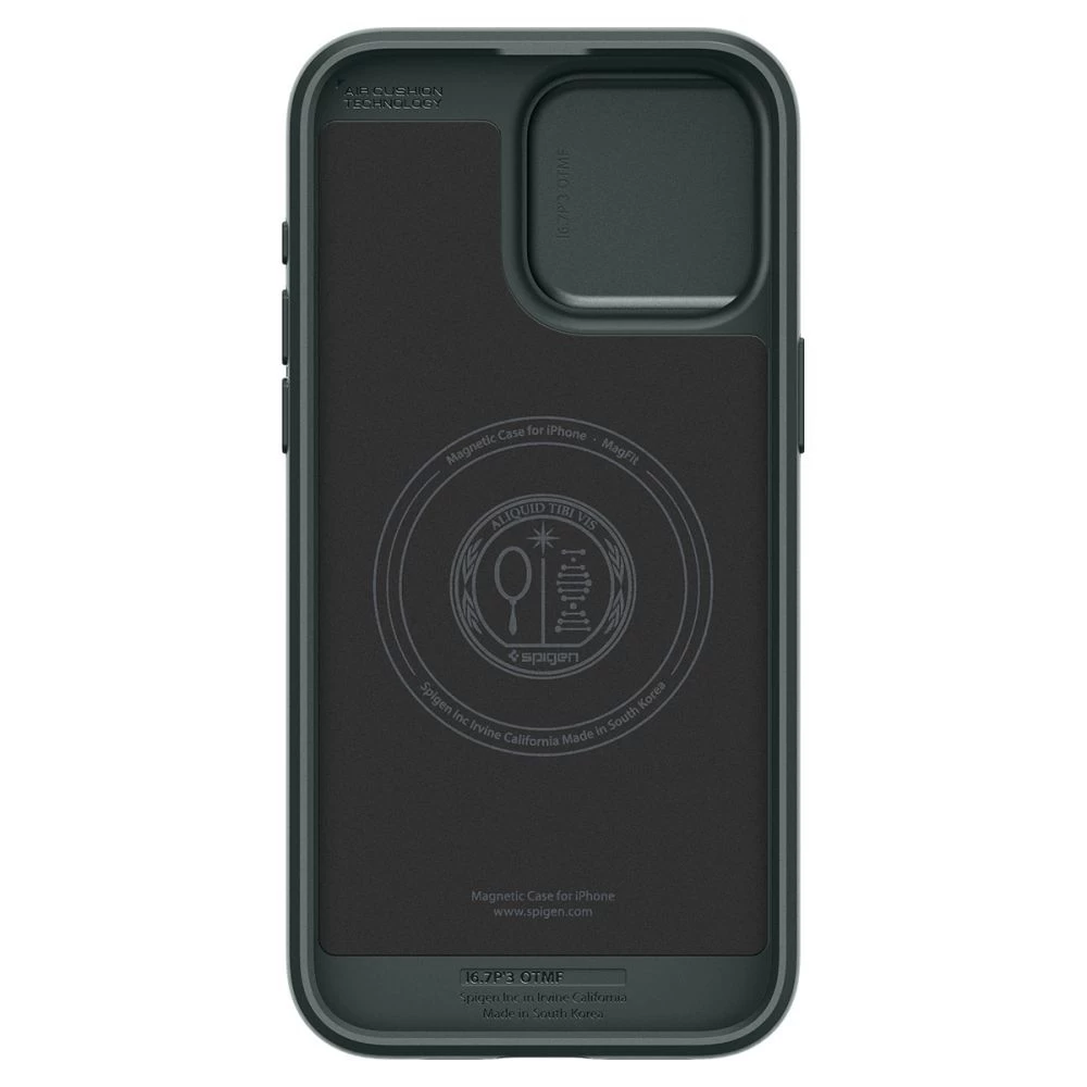 Apple iPhone 15 Pro vāciņš zaļš SPIGEN OPTIK ARMOR MAG MAGSAFE