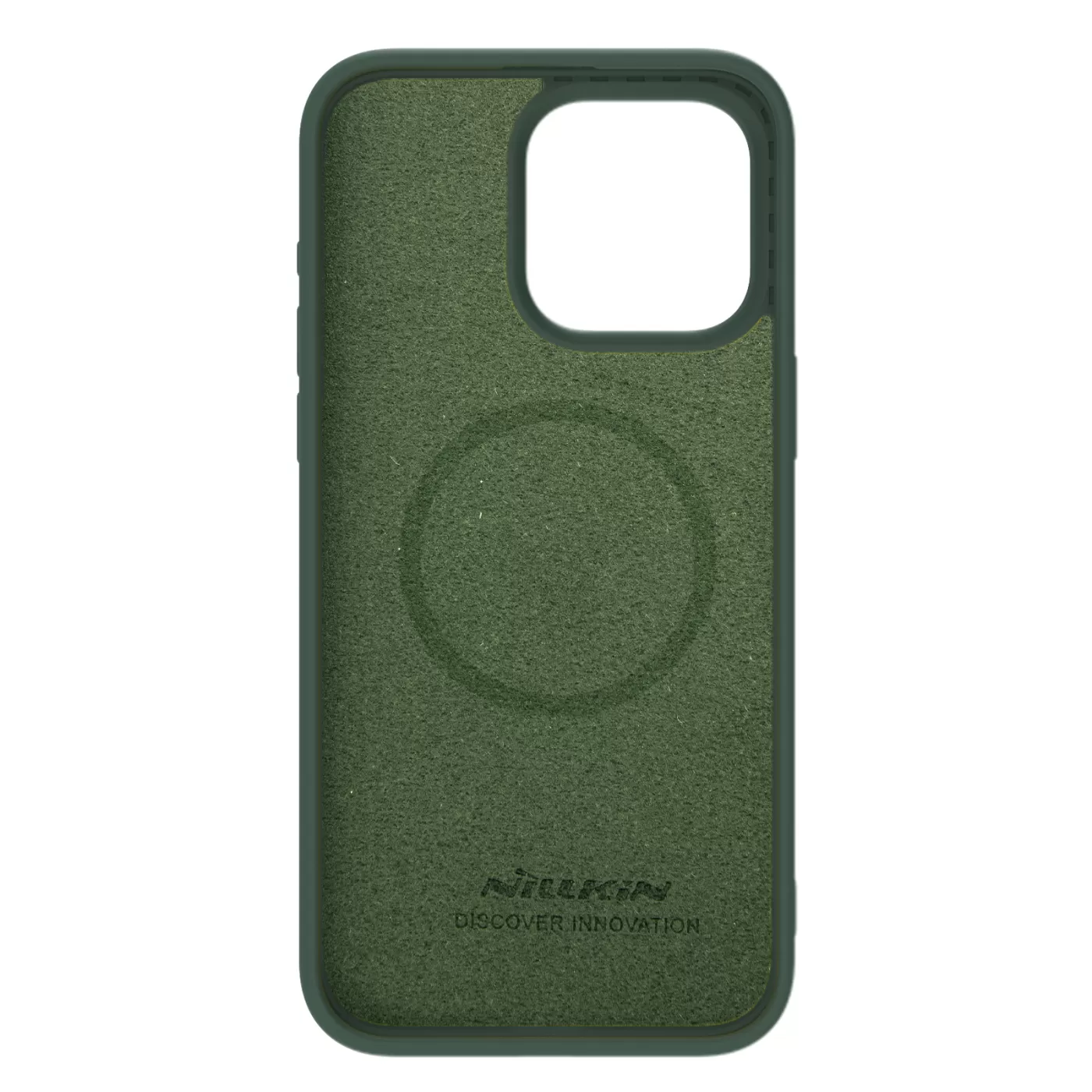 Apple iPhone 15 Pro skal grön NILLKIN CAMSHIELD SILKY MAGNETIC SILICON