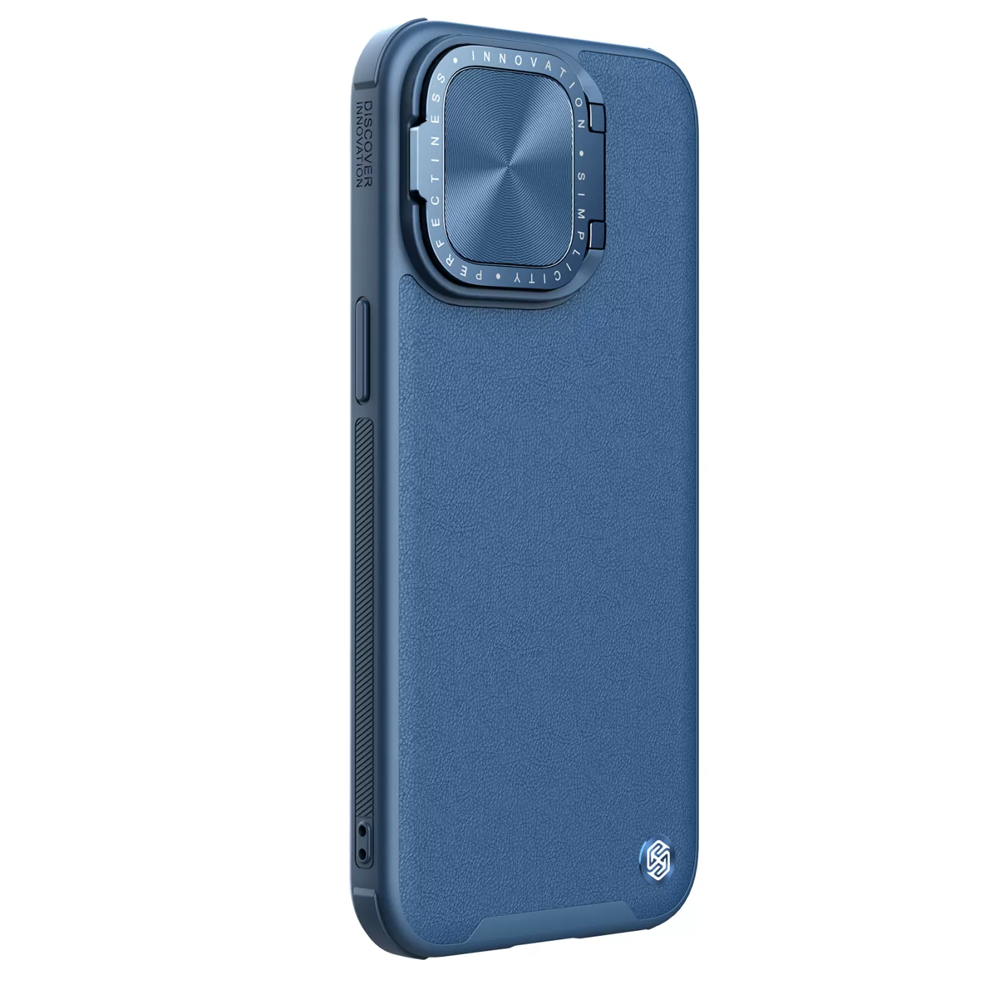 Apple iPhone 15 Pro skal blå NILLKIN CAMSHIELD PROP LEATHER