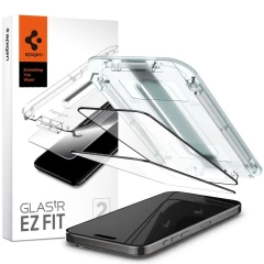 iPhone iPhone 15 Pro aizsargstikls SPIGEN GLAS.TR ”EZ FIT” FC 2-PACK Apple iPhone 15 Pro