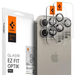 iPhone iPhone 15 Pro aizsargstikls SPIGEN OPTIK.TR ”EZ FIT” CAMERA PROTECTOR 2-PACK Apple iPhone 15 Pro