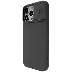 Apple iPhone 15 Pro чехол черный NILLKIN CAMSHIELD SILKY MAGNETIC SILICON