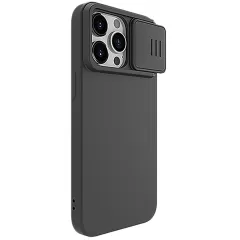 Apple iPhone 15 Pro чехол черный NILLKIN CAMSHIELD SILKY MAGNETIC SILICON