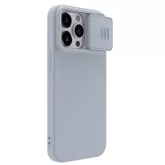 Apple iPhone 15 Pro чехол серый NILLKIN CAMSHIELD SILKY MAGNETIC SILICON