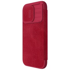 Apple iPhone 15 Pro fodral röd NILLKIN QIN PRO LEATHER