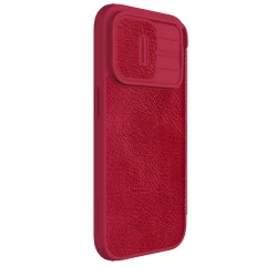 Apple iPhone 15 Pro fodral röd NILLKIN QIN PRO LEATHER