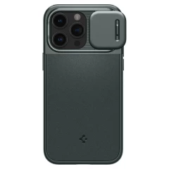 Apple iPhone 15 Pro vāciņš zaļš SPIGEN OPTIK ARMOR MAG MAGSAFE