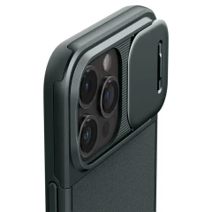Apple iPhone 15 Pro vāciņš zaļš SPIGEN OPTIK ARMOR MAG MAGSAFE