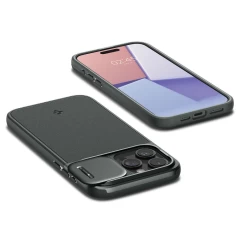 Apple iPhone 15 Pro vāciņš zaļš SPIGEN OPTIK ARMOR MAG MAGSAFE