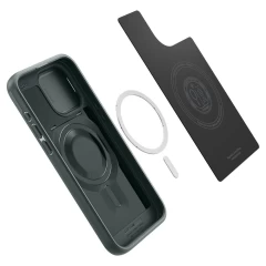 Apple iPhone 15 Pro vāciņš zaļš SPIGEN OPTIK ARMOR MAG MAGSAFE