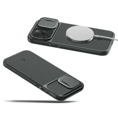 Apple iPhone 15 Pro vāciņš zaļš SPIGEN OPTIK ARMOR MAG MAGSAFE