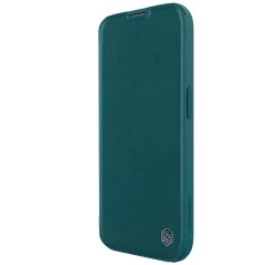 Apple iPhone 15 Pro fodral grön NILLKIN QIN PRO LEATHER (PLAIN VERSION)