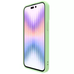 Apple iPhone 15 Pro skal grön NILLKIN CAMSHIELD SILKY MAGNETIC SILICON