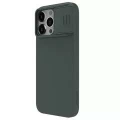 Apple iPhone 15 Pro skal grön NILLKIN CAMSHIELD SILKY MAGNETIC SILICON