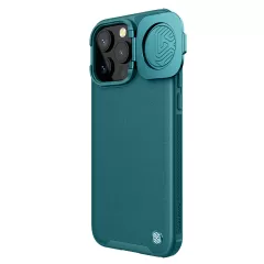 Apple iPhone 15 Pro чехол зеленый NILLKIN CAMSHIELD PROP LEATHER MAGNETIC
