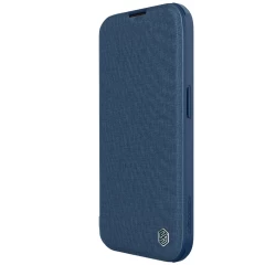 Apple iPhone 15 Pro чехол синий NILLKIN QIN PRO LEATHER (CLOTH VERSION)