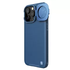 Apple iPhone 15 Pro чехол синий NILLKIN CAMSHIELD PROP LEATHER MAGNETIC