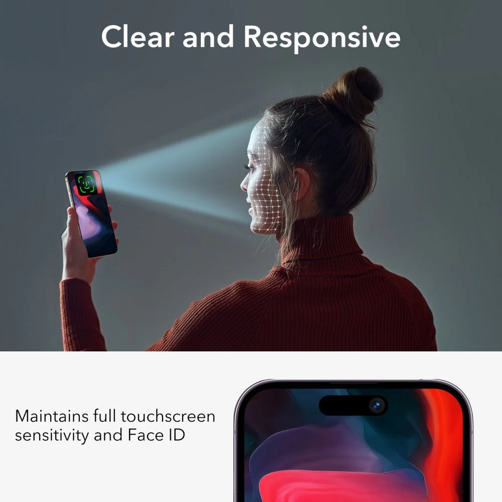 Apple iPhone 15 Pro Max apsauginis stiklas  ESR TEMPERED GLASS PRIVACY
