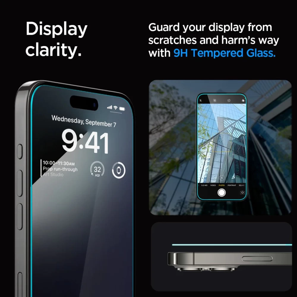 Apple iPhone 15 Pro Max Tempered glass  SPIGEN GLAS.TR ”EZ FIT” 2-PACK