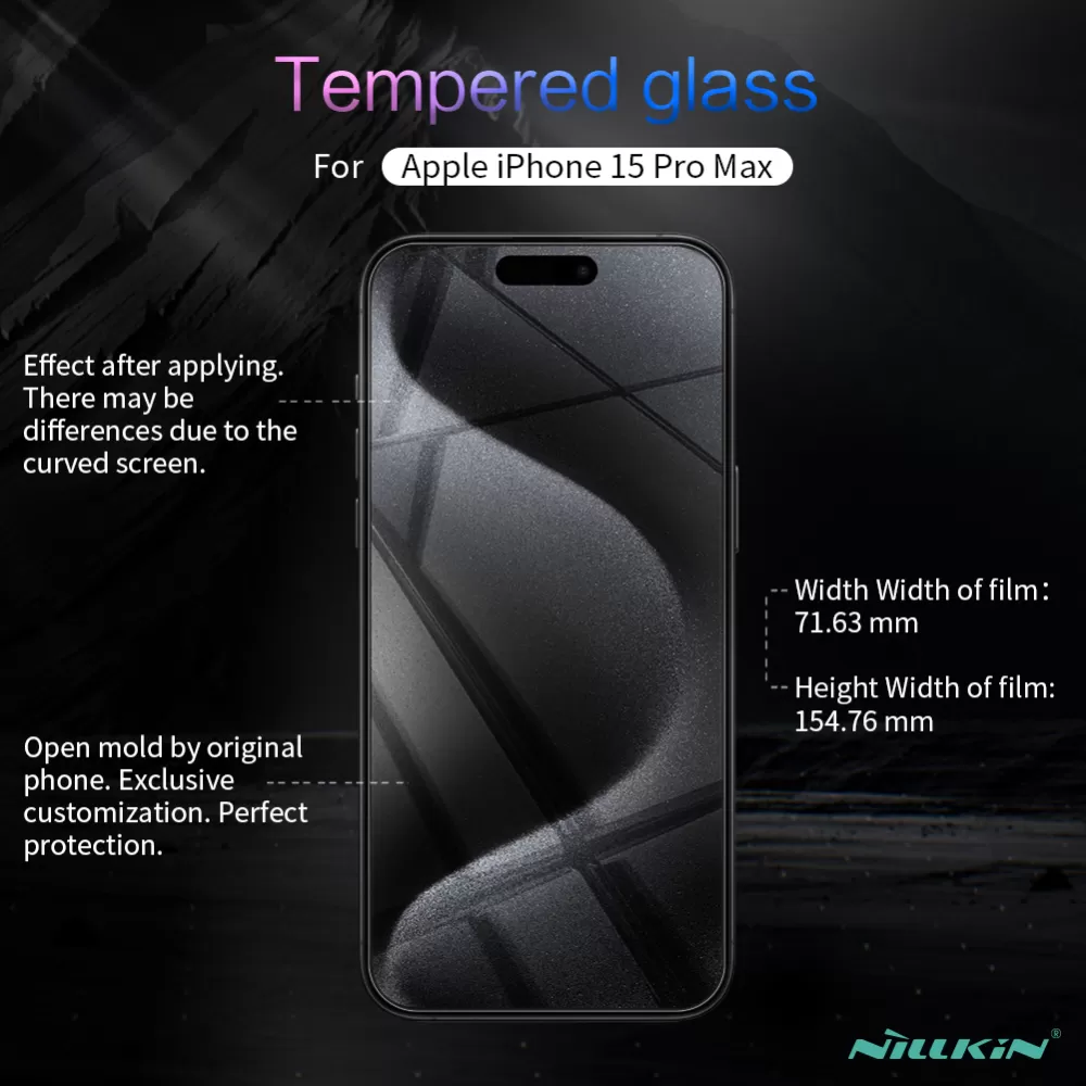 Apple iPhone 15 Pro Max Tempered glass  NILLKIN H+PRO