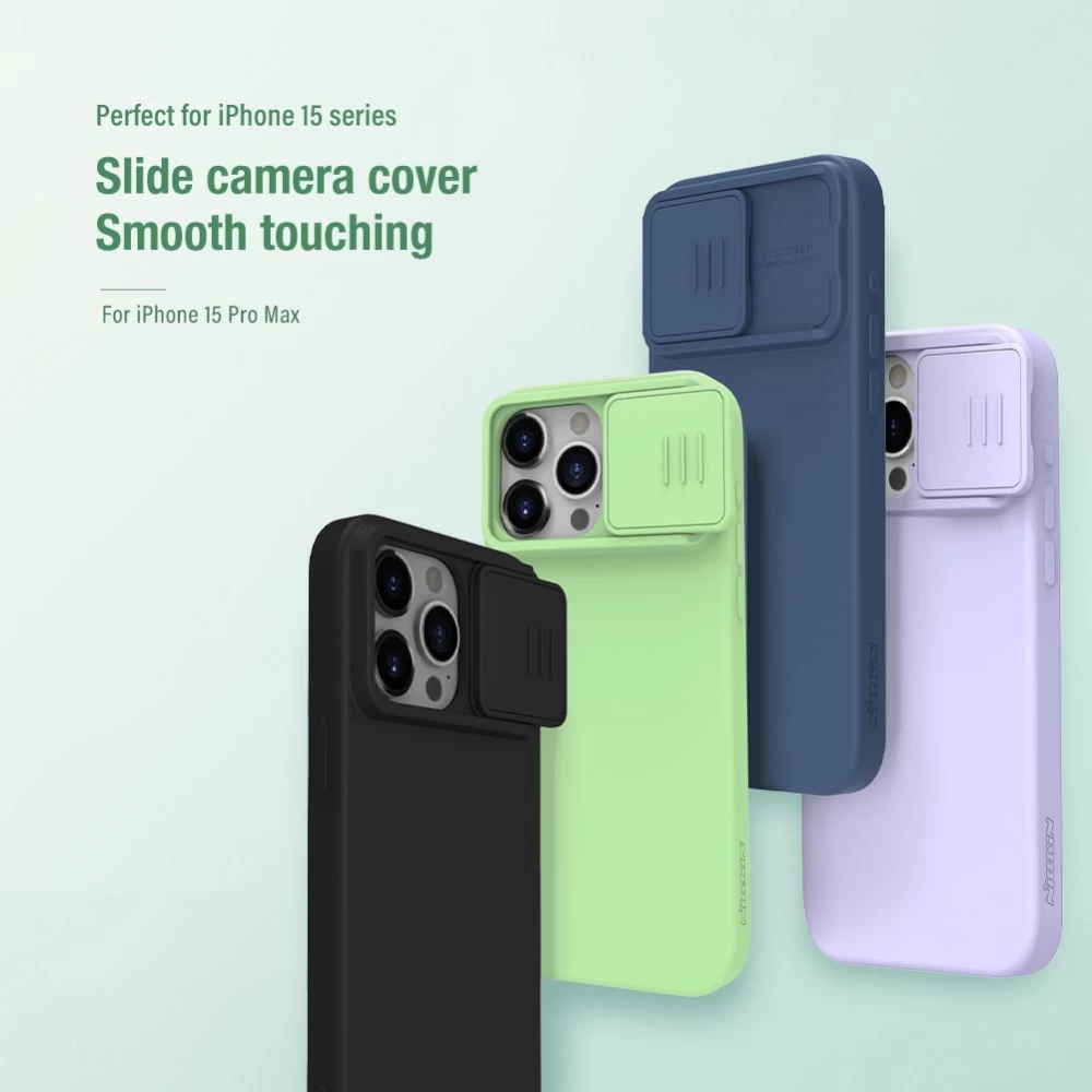 Apple iPhone 15 Pro Max suojakuori  NILLKIN CAMSHIELD SILKY SILICON
