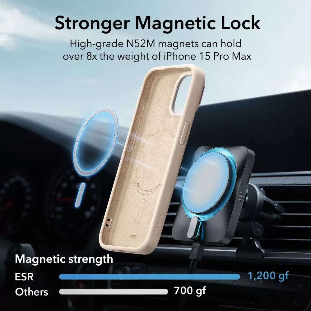 Apple iPhone 15 Pro Max suojakuori  ESR CLOUD KICKSTAND HALOLOCK MAGSAFE