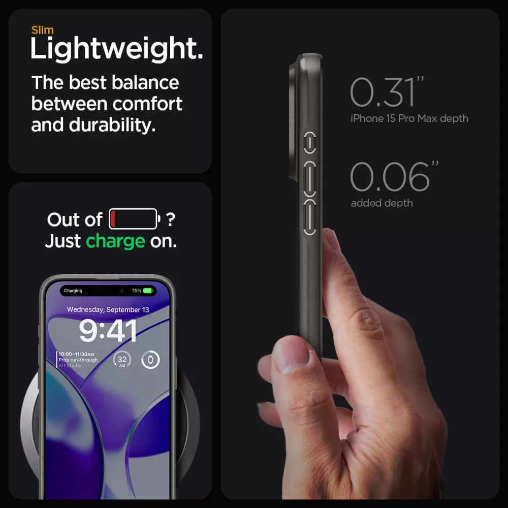 Apple iPhone 15 Pro Max suojakuori  SPIGEN THIN FIT
