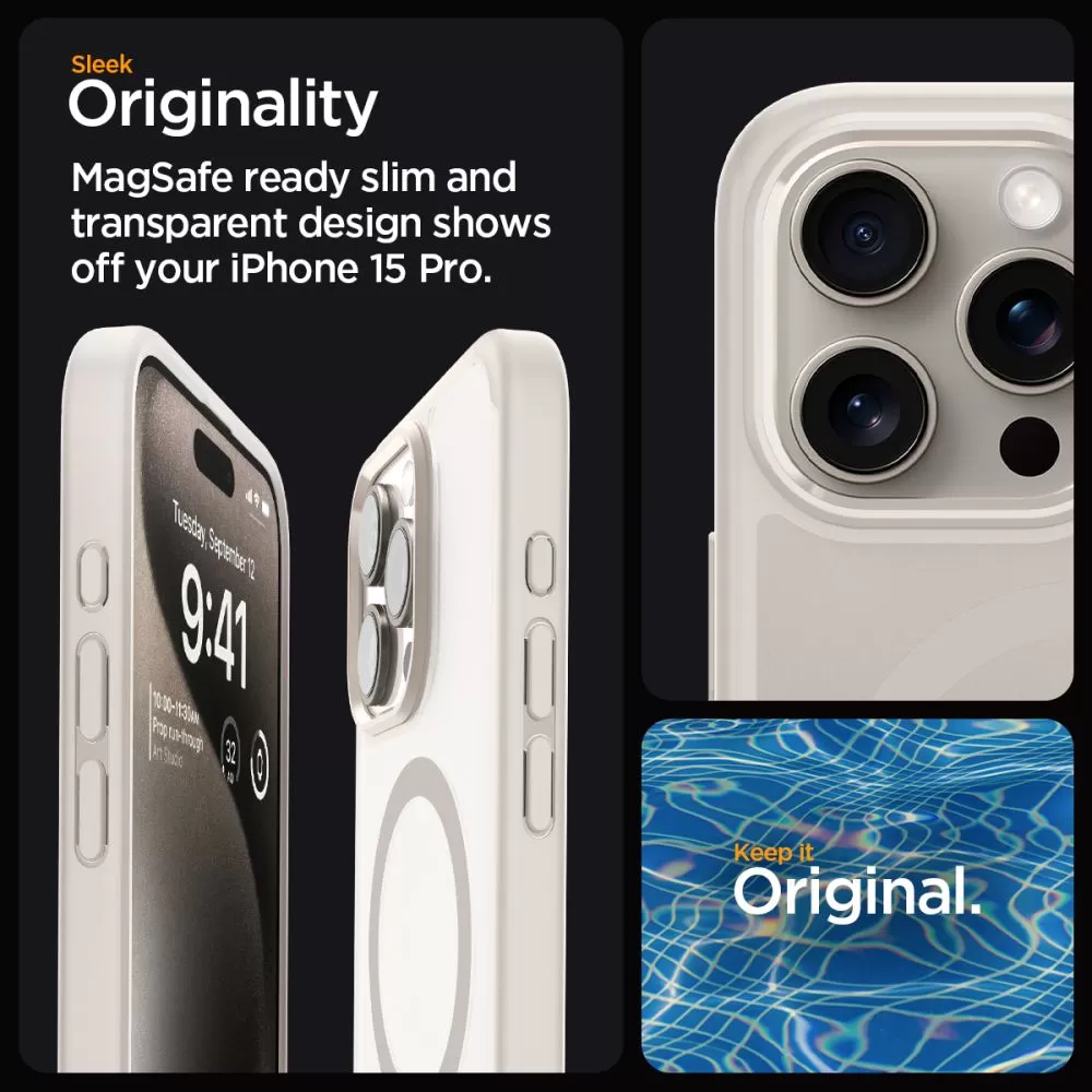 Apple iPhone 15 Pro Max dėklas  SPIGEN ULTRA HYBRID MAG MAGSAFE