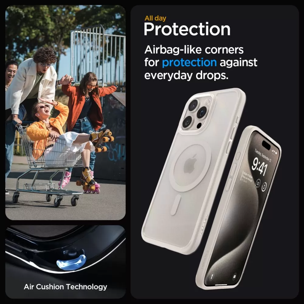Apple iPhone 15 Pro Max dėklas  SPIGEN ULTRA HYBRID MAG MAGSAFE
