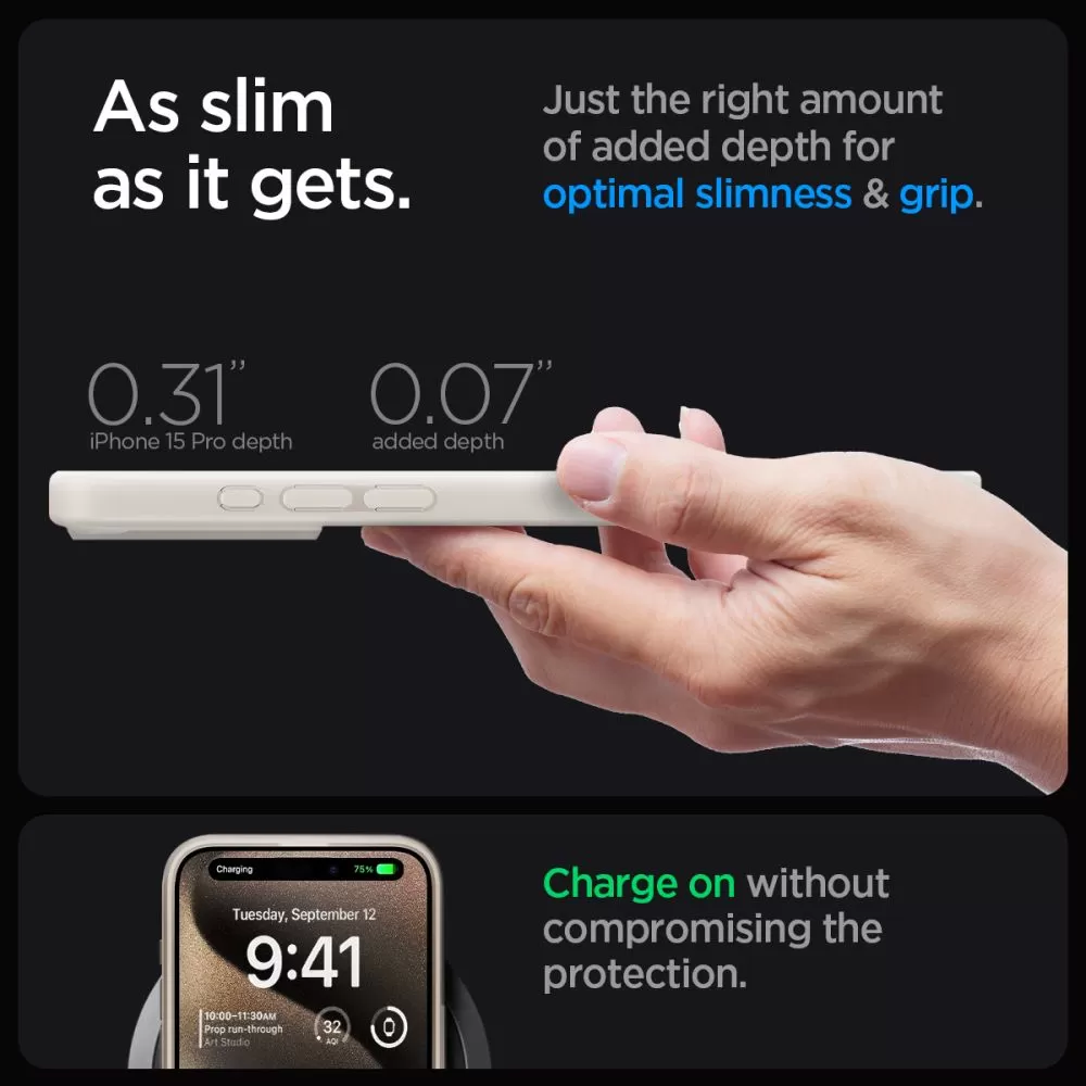 Apple iPhone 15 Pro Max dėklas  SPIGEN ULTRA HYBRID MAG MAGSAFE