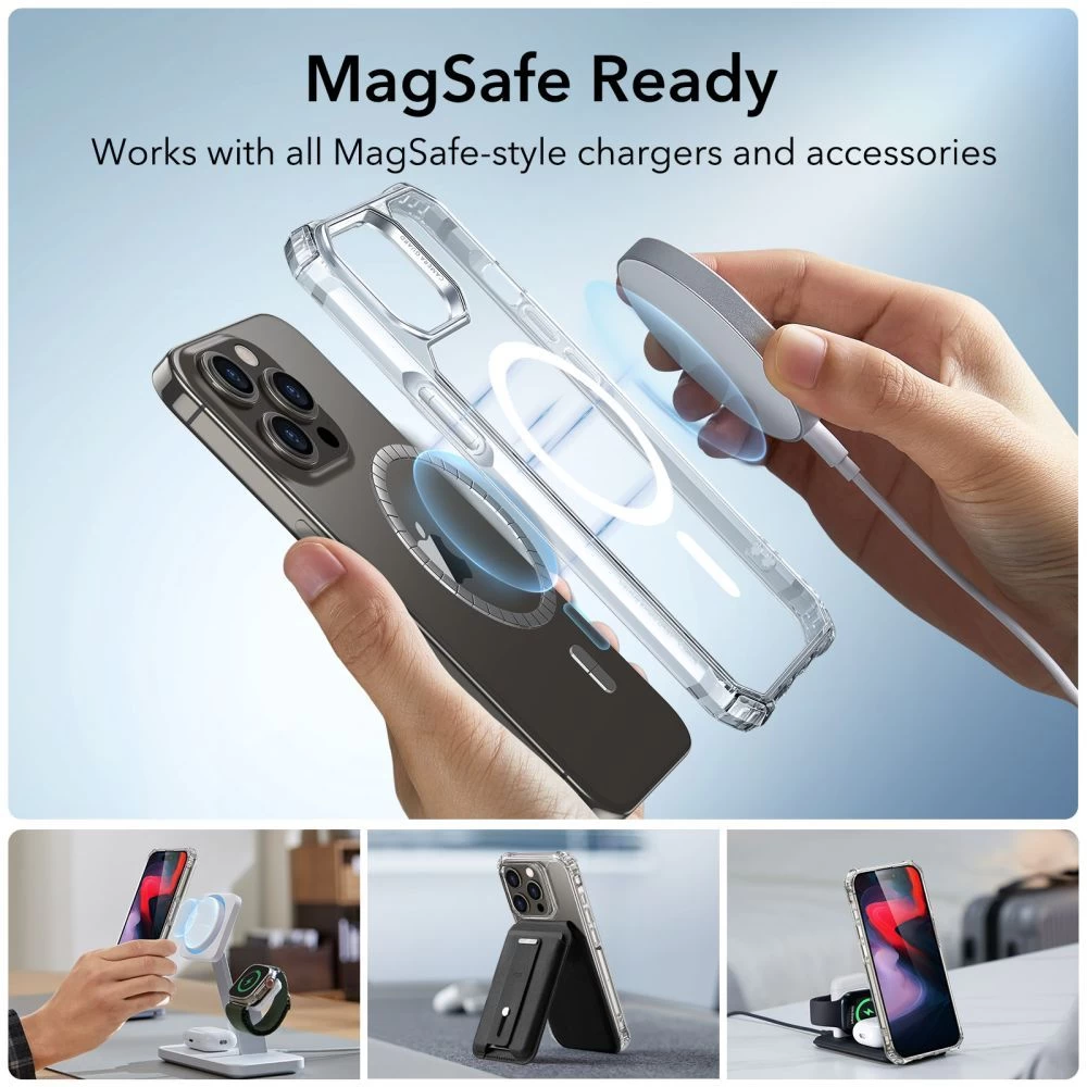 Apple iPhone 15 Pro Max ümbris läbipaistev ESR AIR ARMOR HALOLOCK MAGSAFE