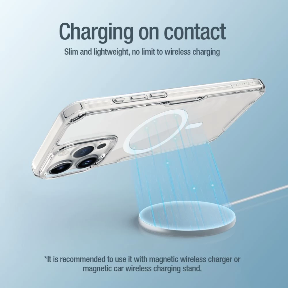 Apple iPhone 15 Pro Max ümbris läbipaistev NILLKIN TPU PRO MAGNETIC