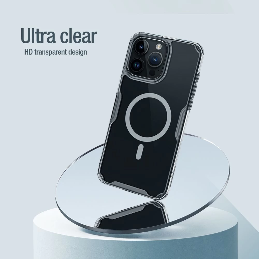 Apple iPhone 15 Pro Max ümbris läbipaistev NILLKIN TPU PRO MAGNETIC