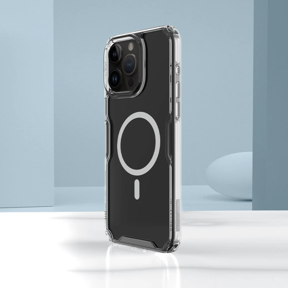 Apple iPhone 15 Pro Max ümbris läbipaistev NILLKIN TPU PRO MAGNETIC