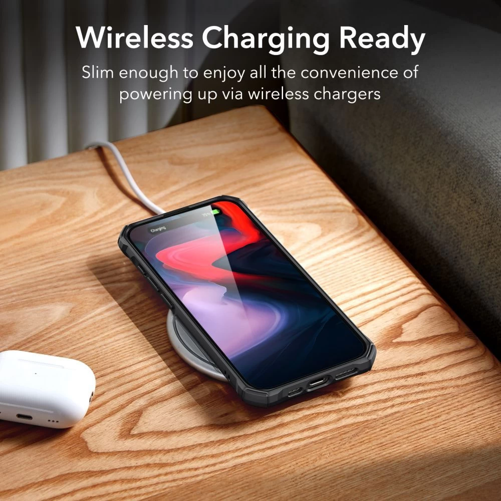 Apple iPhone 15 Pro Max suojakuori musta ESR AIR ARMOR