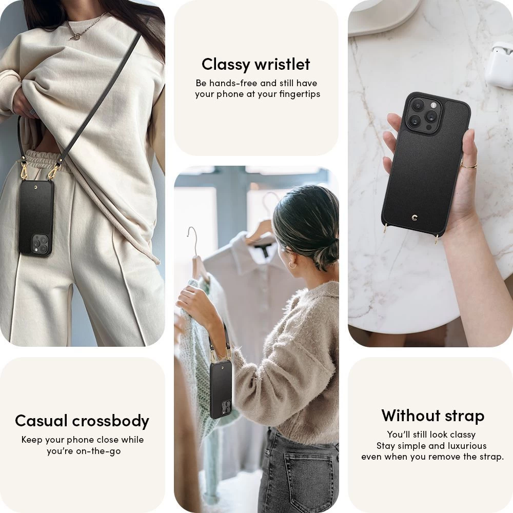 Apple iPhone 15 Pro Max suojakuori musta SPIGEN CYRILL CLASSIC CHARM MAG MAGSAFE