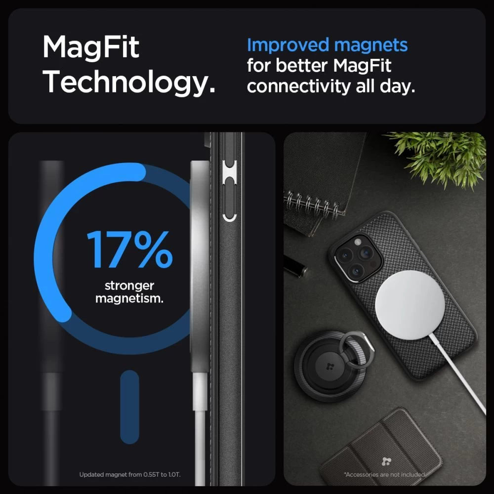 Apple iPhone 15 Pro Max чехол черный SPIGEN MAG ARMOR MAGSAFE