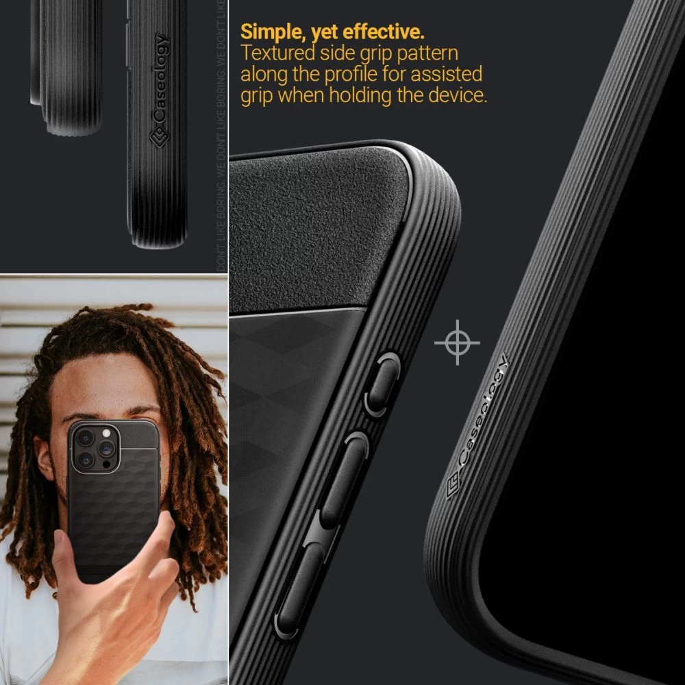 Apple iPhone 15 Pro Max suojakuori musta CASEOLOGY PARALLAX MAG MAGSAFE