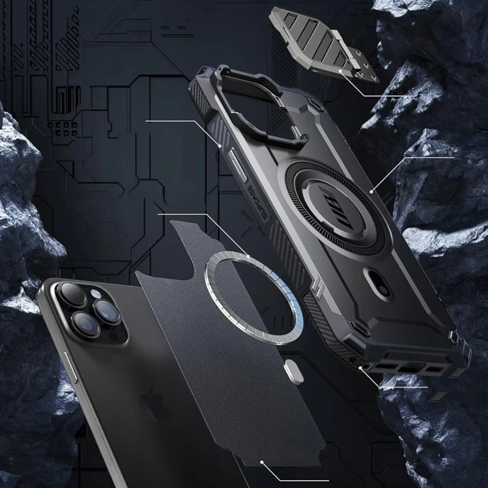 Apple iPhone 15 Pro Max suojakuori musta SUPCASE UB XT MAG MAGSAFE