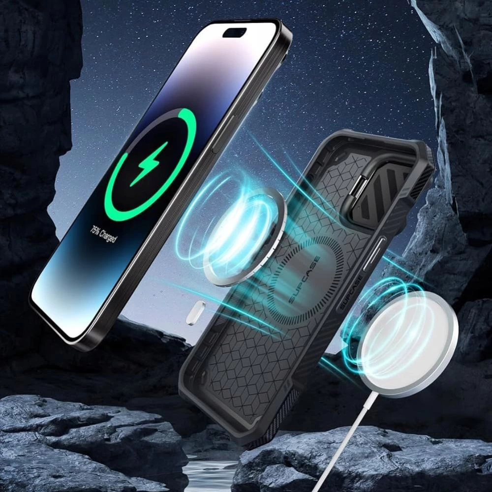 Apple iPhone 15 Pro Max suojakuori musta SUPCASE UB XT MAG MAGSAFE