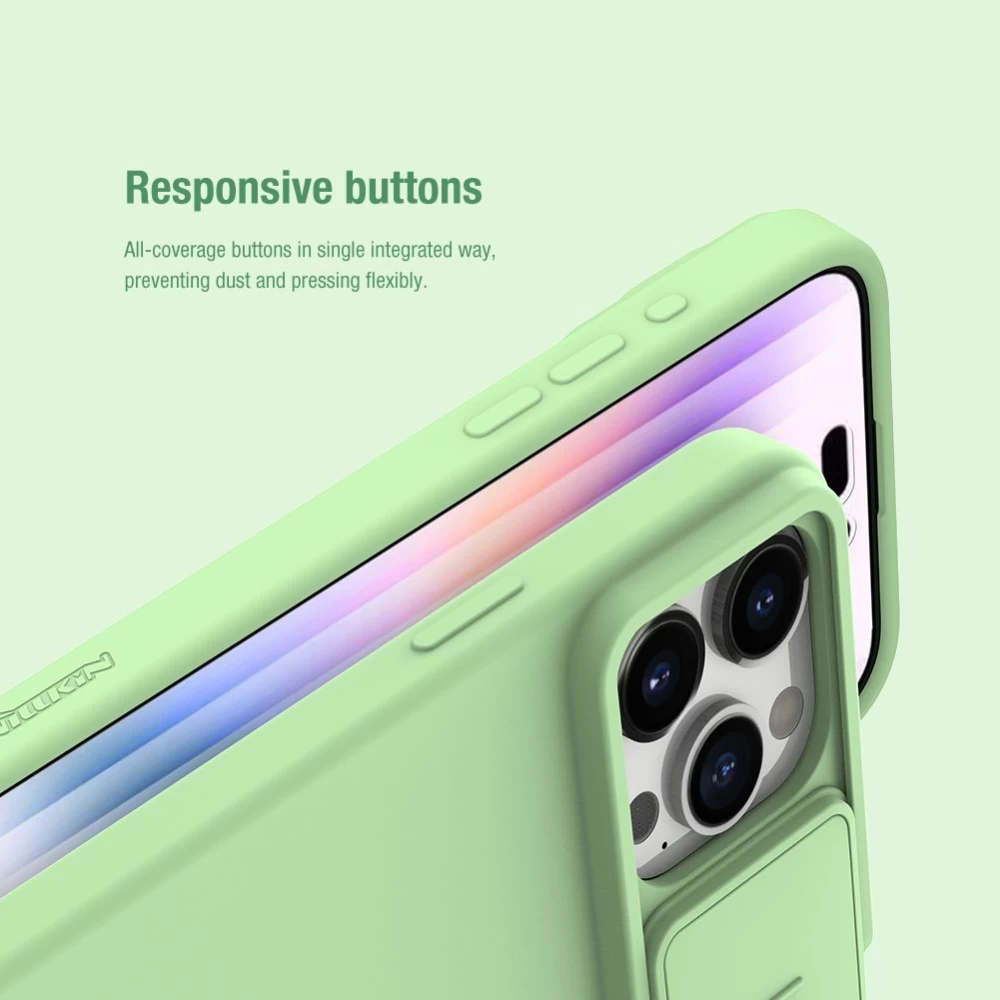 Apple iPhone 15 Pro Max чехол черный NILLKIN CAMSHIELD SILKY SILICON
