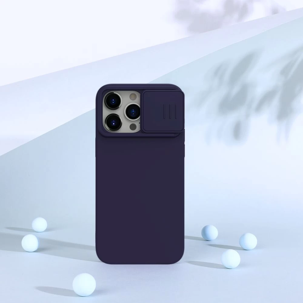 Apple iPhone 15 Pro Max чехол черный NILLKIN CAMSHIELD SILKY SILICON