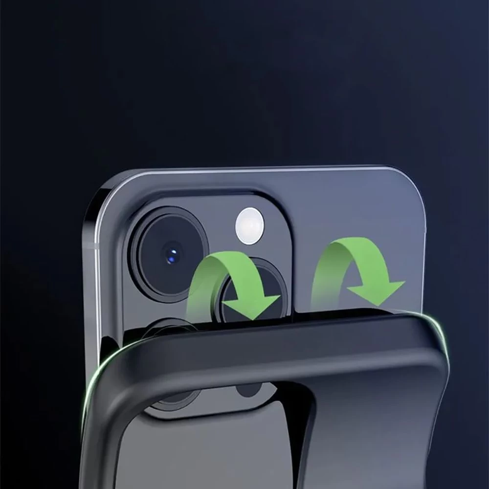 Apple iPhone 15 Pro Max suojakuori musta TECH-PROTECT POWERCASE MAGSAFE 8500MAH