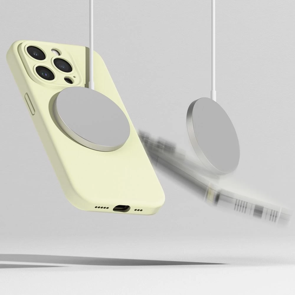 Apple iPhone 15 Pro Max чехол зеленый RINGKE SILICONE MAGNETIC MAGSAFE