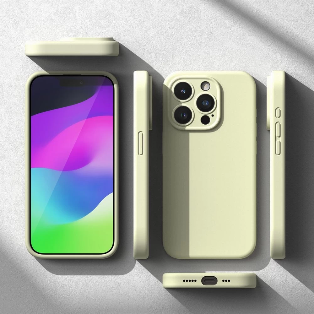Apple iPhone 15 Pro Max чехол зеленый RINGKE SILICONE MAGNETIC MAGSAFE